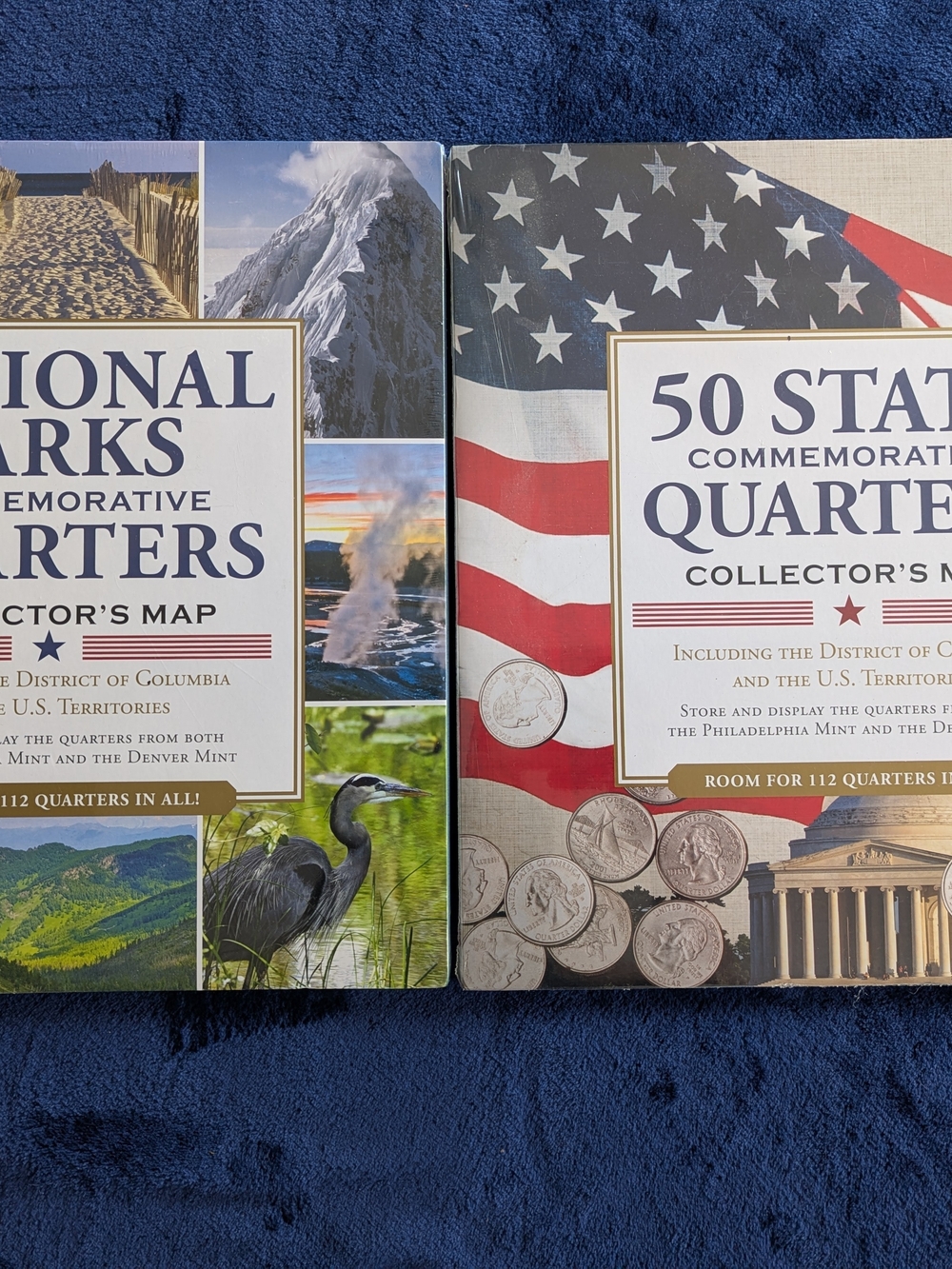 50 State Commemorative Quarters Collector's Books( 2- States And National Parks)